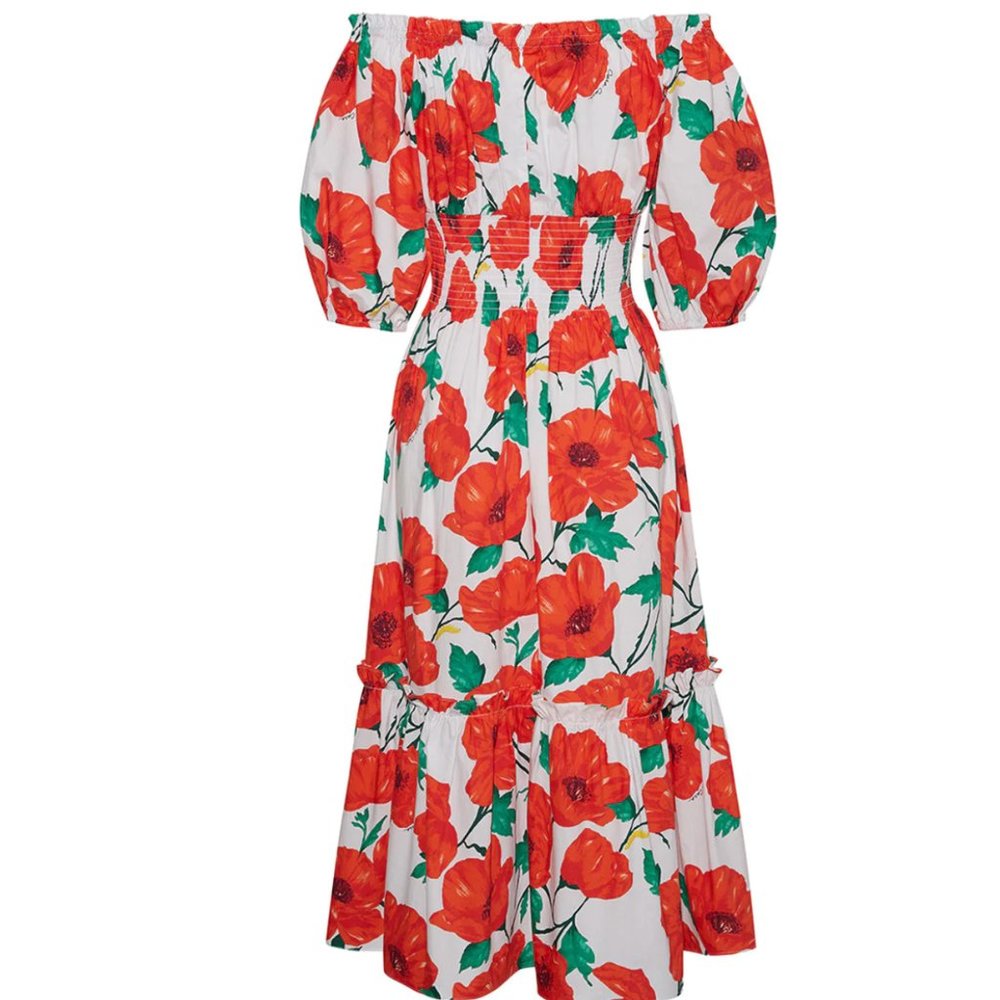 Cara Cara Floral Off-Shoulder Dress - Size Small - Picture 10 of 10